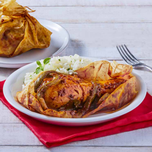Mixiotes de pollo