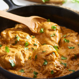 Pollo en crema de chipotle